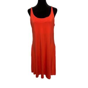 Lou & Grey‎ Women's Red Sleeveless Midi Summer Dress Size L
